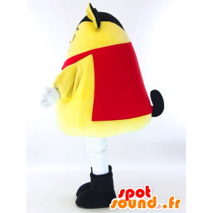 Kurayan maskot, gul ræv med en rød kappe - Spotsound maskot