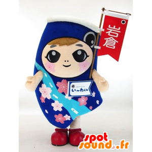 Wakun Maskottchen, Präfektur Aichi, blaue Fische - MASFR26010 - Yuru-Chara japanischen Maskottchen