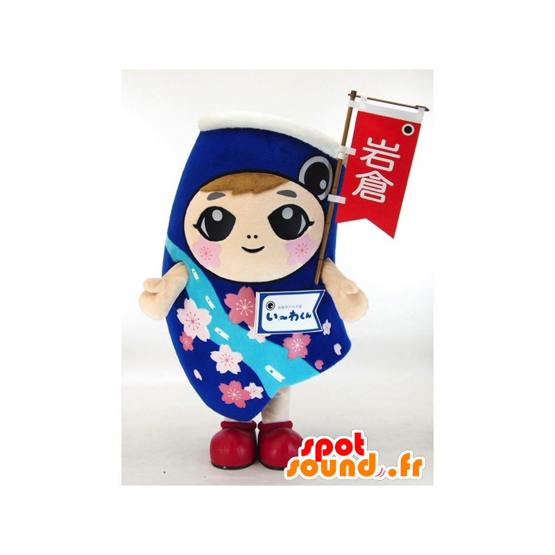 Wakun mascot, Aichi prefecture, blue fish - MASFR26010 - Yuru-Chara Japanese mascots