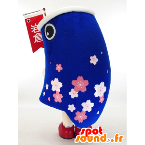 Mascot Wakun, Aichi Prefecture, blå fisk - MASFR26010 - Yuru-Chara japanske Mascots