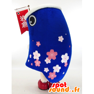 Maskot Wakun, Aichi prefektura, modrá ryba - MASFR26010 - Yuru-Chara japonské Maskoti