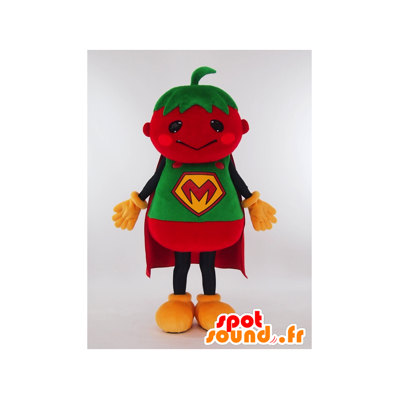 Maskot Tsukubamirai superhrdina rajče - MASFR26011 - Yuru-Chara japonské Maskoti