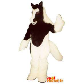 Hnědé a bílé koně maskot - přizpůsobitelný Costume - Maskoti koně - MASFR006858 - SpotSound.fr