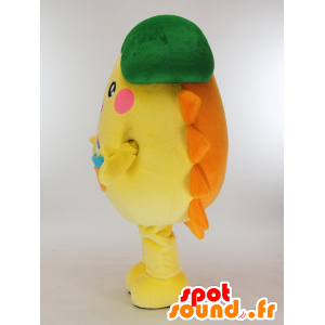 Hapisu mascot, sun with red and green beret - MASFR26012 - Yuru-Chara Japanese mascots