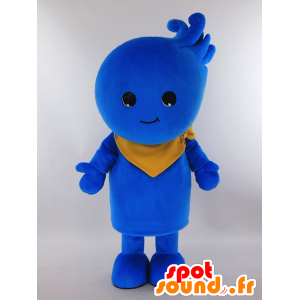 Mascot Aokaze ku, teardrop with a scarf - MASFR26013 - Yuru-Chara Japanese mascots