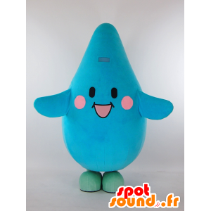 Mascotte Okky, divertente pesce azzurro - MASFR26014 - Yuru-Chara mascotte giapponese