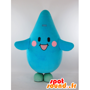 Mascot Okky, morsomme blå fisk - MASFR26014 - Yuru-Chara japanske Mascots