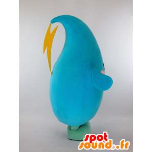 Mascotte Okky, divertente pesce azzurro - MASFR26014 - Yuru-Chara mascotte giapponese