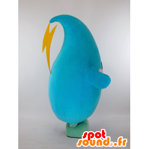 Mascotte de Okky, poisson bleu rigolo - MASFR26014 - Mascottes Yuru-Chara Japonaises