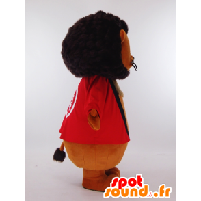 Izumu mascot, lion with a red T-shirt - MASFR26015 - Yuru-Chara Japanese mascots