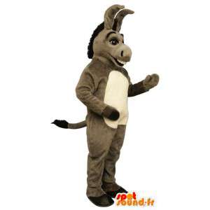 Mascotte grijze ezel. Mascotte van de ezel in Shrek - MASFR006859 - Shrek Mascottes