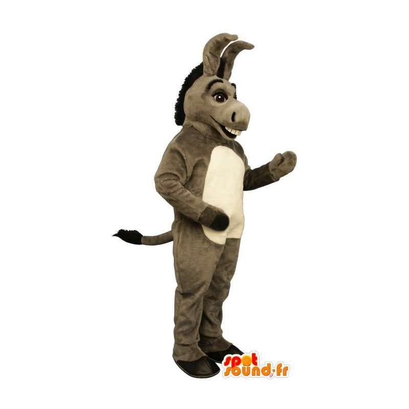 Maskot grått esel. Mascot av eselet i Shrek - MASFR006859 - Shrek Maskoter