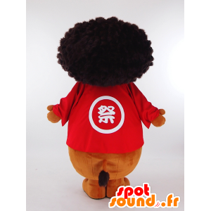 Izumu maskot, løve med en rød t-shirt - Spotsound maskot kostume