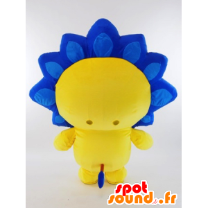 Gasuma kun Maskottchen, gelber Löwe mit blauer Mähne - MASFR26017 - Yuru-Chara japanischen Maskottchen