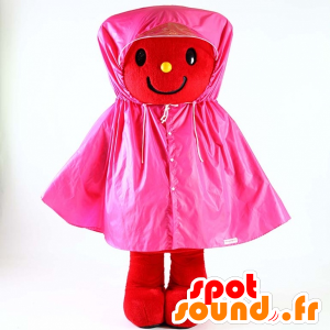 Imperméable rose pour la mascotte - MASFR26018 - Mascottes Yuru-Chara Japonaises