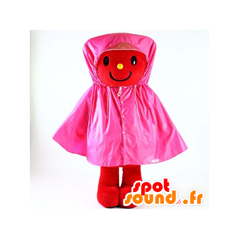 Imperméable rose pour la mascotte - MASFR26018 - Mascottes Yuru-Chara Japonaises