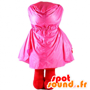 Imperméable rose pour la mascotte - MASFR26018 - Mascottes Yuru-Chara Japonaises