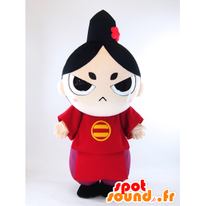 Mascot Imagawa vrouw in rode jurk en paarse - MASFR26020 - Yuru-Chara Japanse Mascottes
