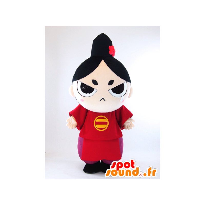 Mascot Imagawa kvinne i rød kjole og lilla - MASFR26020 - Yuru-Chara japanske Mascots