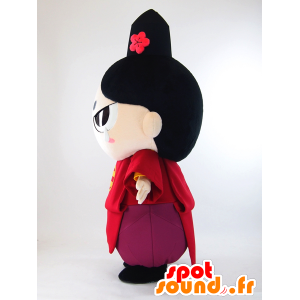 Mascot Imagawa vrouw in rode jurk en paarse - MASFR26020 - Yuru-Chara Japanse Mascottes