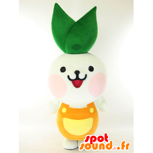 Mascot Enefi, groene plant, bloem - MASFR26023 - Yuru-Chara Japanse Mascottes