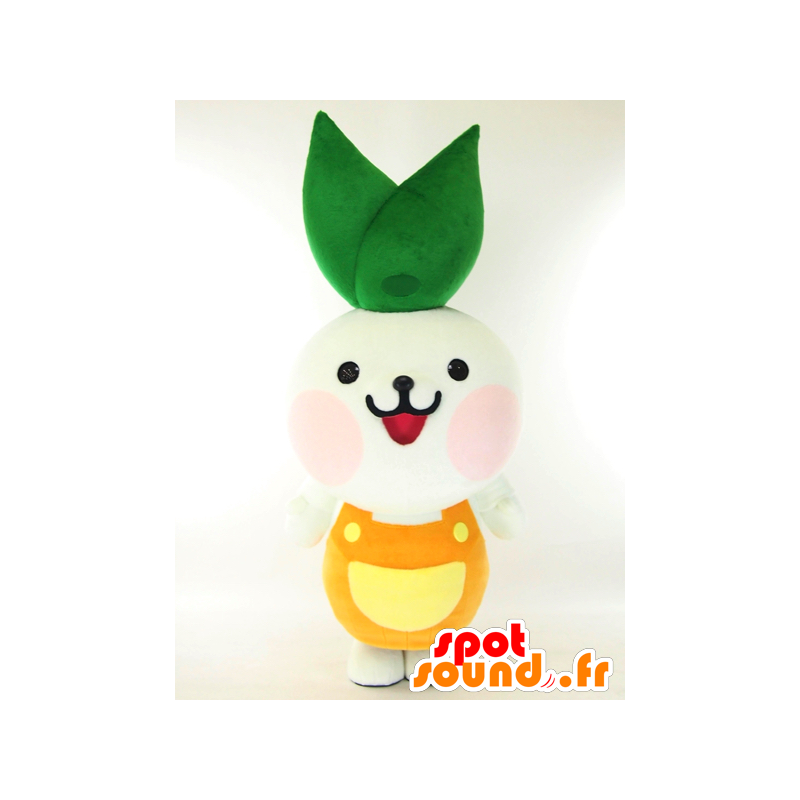 Enefi mascot, green plant, flower - MASFR26023 - Yuru-Chara Japanese mascots