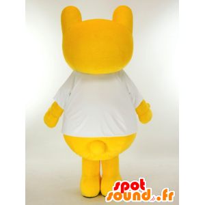 Mag-chan maskot, gul nallebjörn - Spotsound maskot