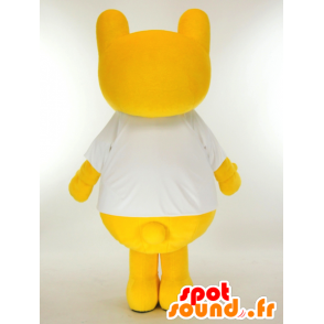 Mascotte de Mag-chan, de nounours jaune - MASFR26025 - Mascottes Yuru-Chara Japonaises