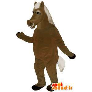 Mascotte cavallo marrone, divertimento. Cavallo Costume  - MASFR006863 - Cavallo mascotte