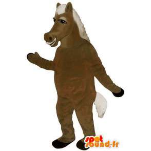 Paard mascotte bruin, plezier. Horse Costume - MASFR006863 - Horse mascottes