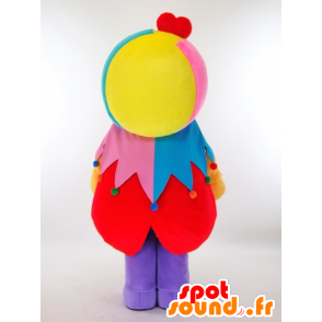 Mascot RunRun-chan, grappige en kleurrijke clown - MASFR26033 - Yuru-Chara Japanse Mascottes