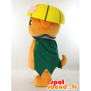 Mascot van Goshen, hond met een groene cape - MASFR26038 - Yuru-Chara Japanse Mascottes