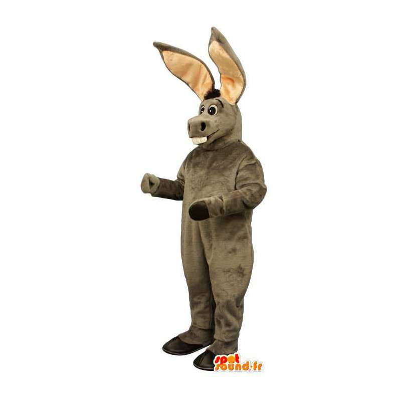 Gray donkey mascot. Donkey Costume - MASFR006866 - Animal mascots