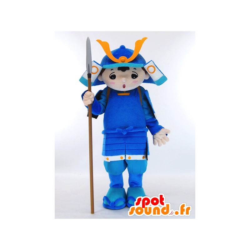 Yumetaro Maskottchen, Soldat blauen Outfit - MASFR26039 - Yuru-Chara japanischen Maskottchen