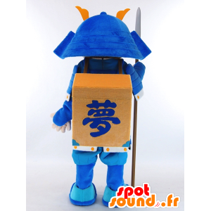 Yumetaro Maskottchen, Soldat blauen Outfit - MASFR26039 - Yuru-Chara japanischen Maskottchen