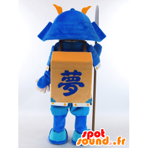 Maskotti Yumetaro sotilas sininen asu - MASFR26039 - Mascottes Yuru-Chara Japonaises