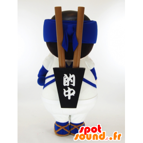 Koncentrisk-kun maskot, samurai krigare - Spotsound maskot