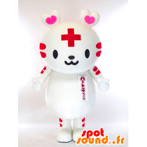 Mascotte de Hatora chan, mascotte officielle de la Croix-Rouge - MASFR26041 - Mascottes Yuru-Chara Japonaises