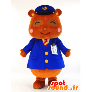 Katsuragi Pont maskot, bæver i controller-outfit - Japanske Yuru-Chara-maskotter - MASFR26042 - SpotSound.fr