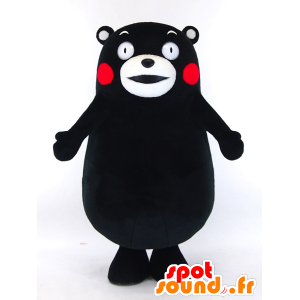 Kumamon mascot, black and white bear Kumamoto City - MASFR26043 - Yuru-Chara Japanese mascots