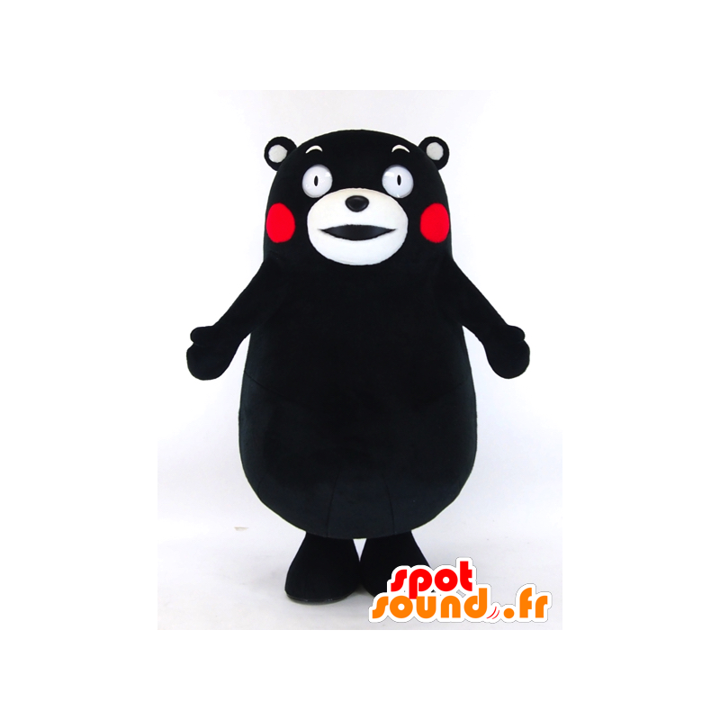 Maskot Kumamon, černý a bílý medvěd Kumamoto City - MASFR26043 - Yuru-Chara japonské Maskoti