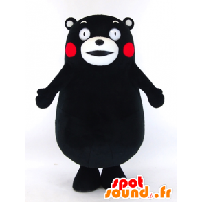 Mascotte de Kumamon, ours noir et blanc de la ville de Kumamoto - MASFR26043 - Mascottes Yuru-Chara Japonaises