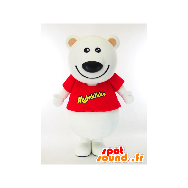 Mascotte de Mujakikko, ours polaire blanc - MASFR26046 - Mascottes Yuru-Chara Japonaises