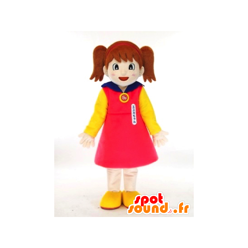 Μασκότ Esuka κορίτσι κοκκινομάλλα - MASFR26047 - Yuru-Χαρά ιαπωνική Μασκότ