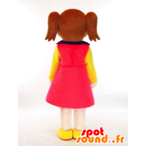 Maskot Esuka, rødhåret pige - Spotsound maskot kostume