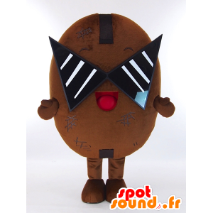 Mascot Mameda, feijão de café engraçada - MASFR26049 - Yuru-Chara Mascotes japoneses