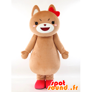 Mascot Ken Swan, brauner Teddy - MASFR26052 - Yuru-Chara japanischen Maskottchen