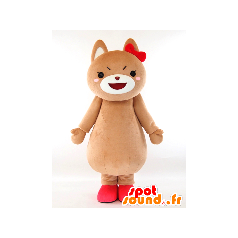 Mascot Ken Swan, brown teddy - MASFR26052 - Yuru-Chara Japanese mascots