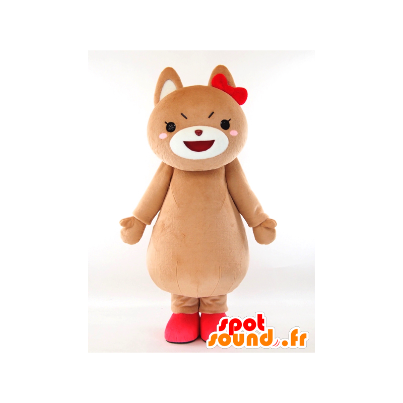 Mascot Ken Swan, bruine teddy - MASFR26052 - Yuru-Chara Japanse Mascottes