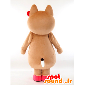 Mascot Ken Swan, bruine teddy - MASFR26052 - Yuru-Chara Japanse Mascottes